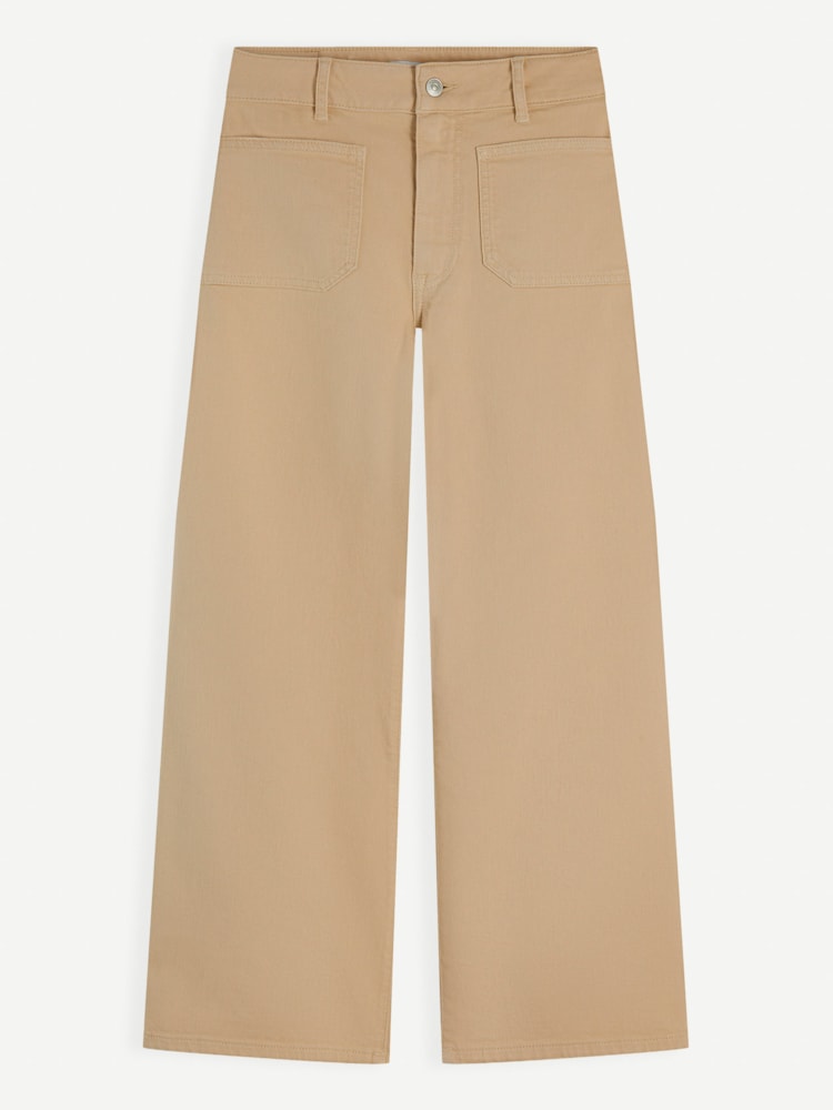 Calça Jeans Wide Leg Cintura Alta