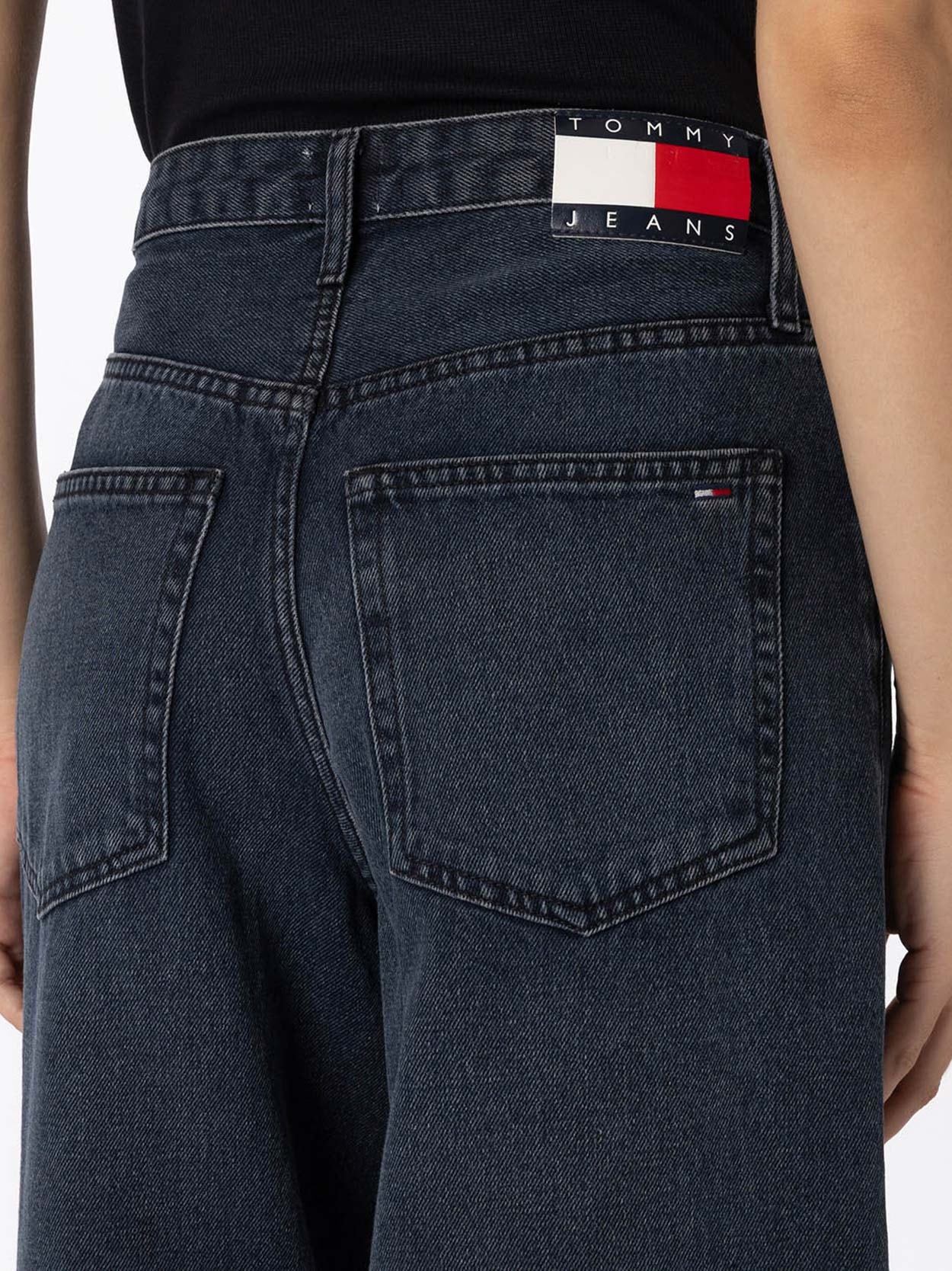 Calça Jeans Wide Leg Cintura Média
