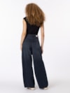Calça Jeans Wide Leg Cintura Média
