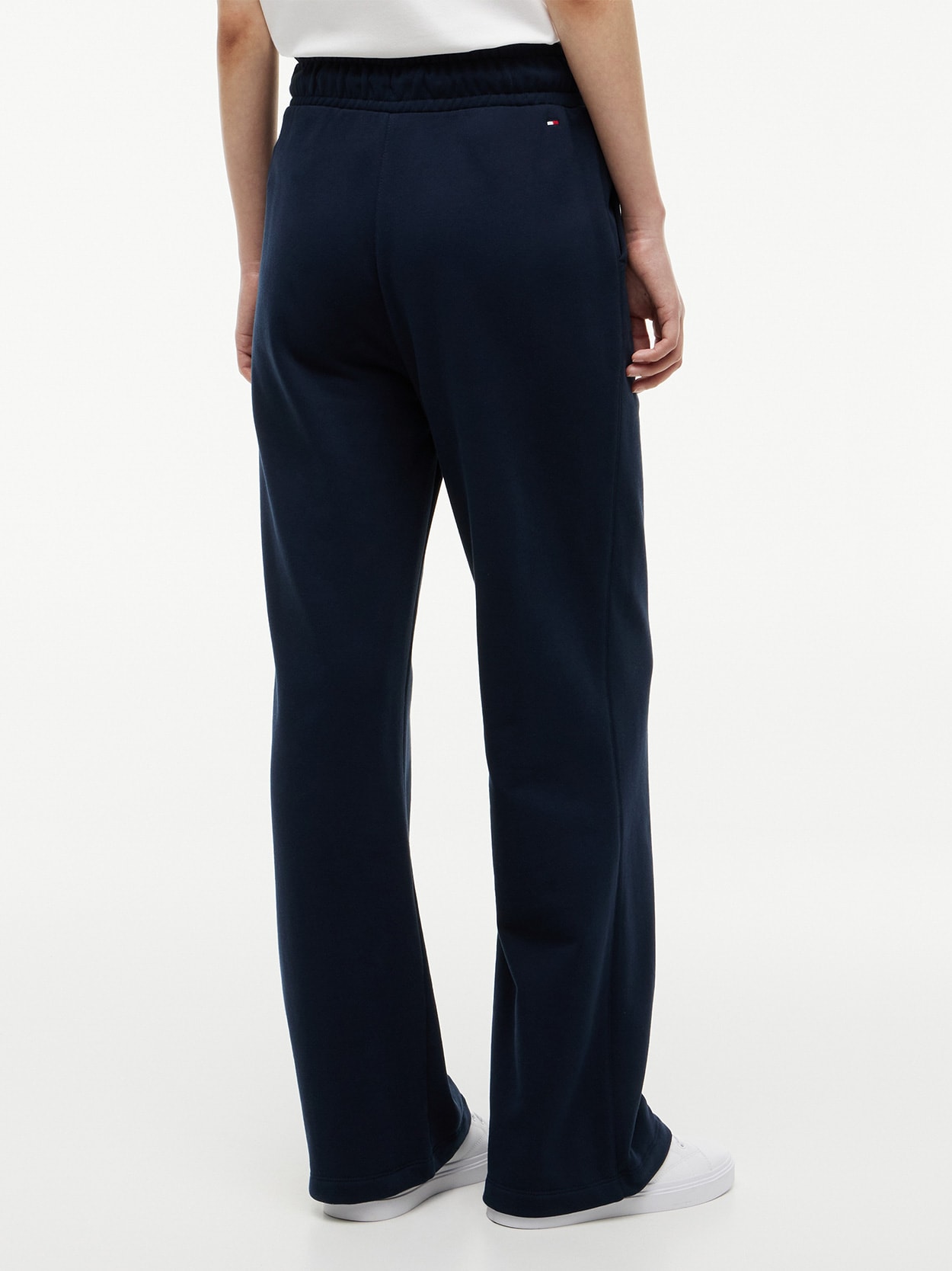 Calça Jogger Reta com Cordão e Logo