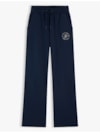 Calça Jogger Reta com Cordão e Logo