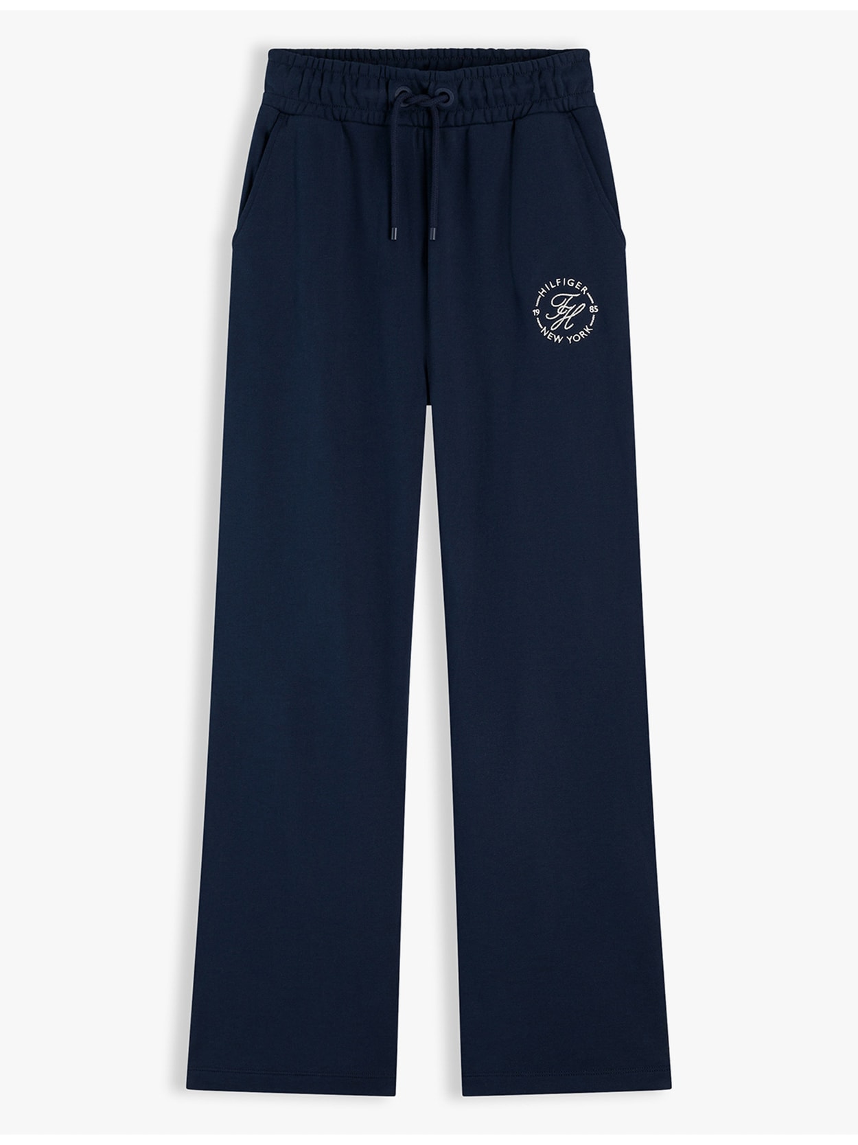 Calça Jogger Reta com Cordão e Logo