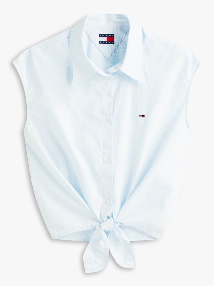 Camisa Amarração Frontal Popeline