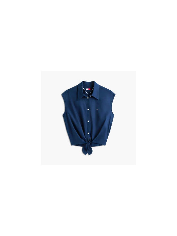 Camisa Amarração Frontal Popeline