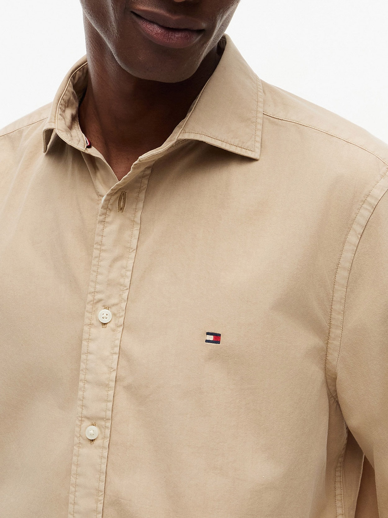 Camisa de Popeline Lavada Regular