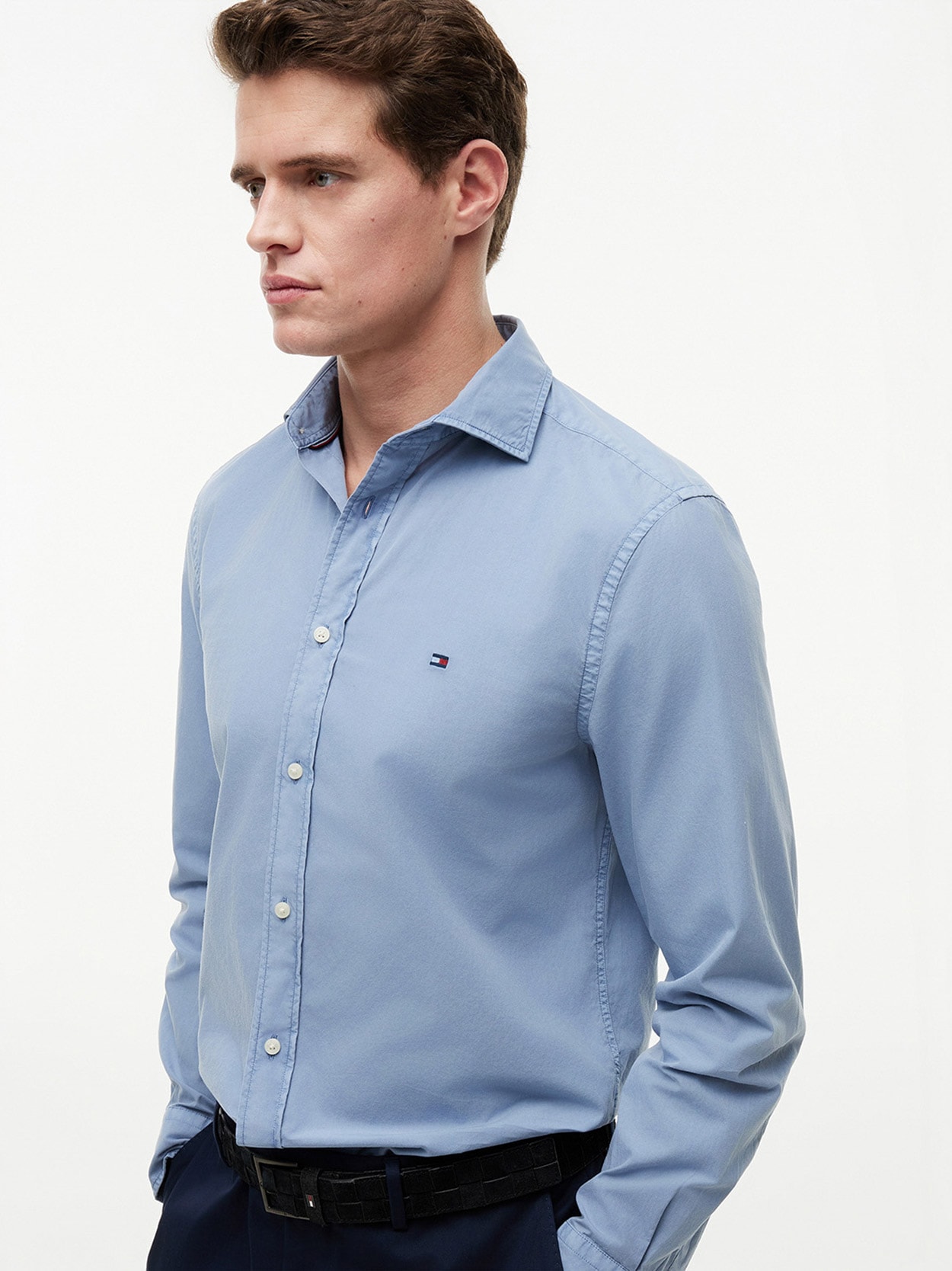 Camisa de Popeline Lavada Regular