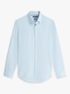 Camisa em Sarja com Colarinho Button Down Flex