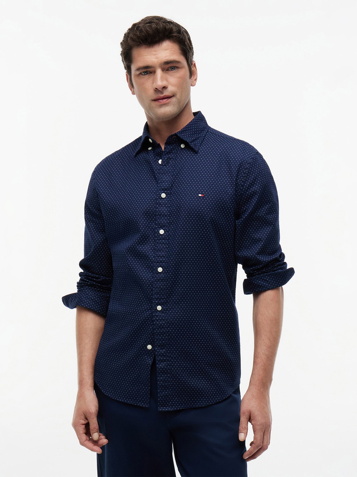 Camisa Flex Popeline Mini Print