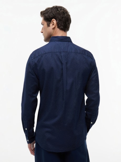 Camisa Flex Popeline Mini Print