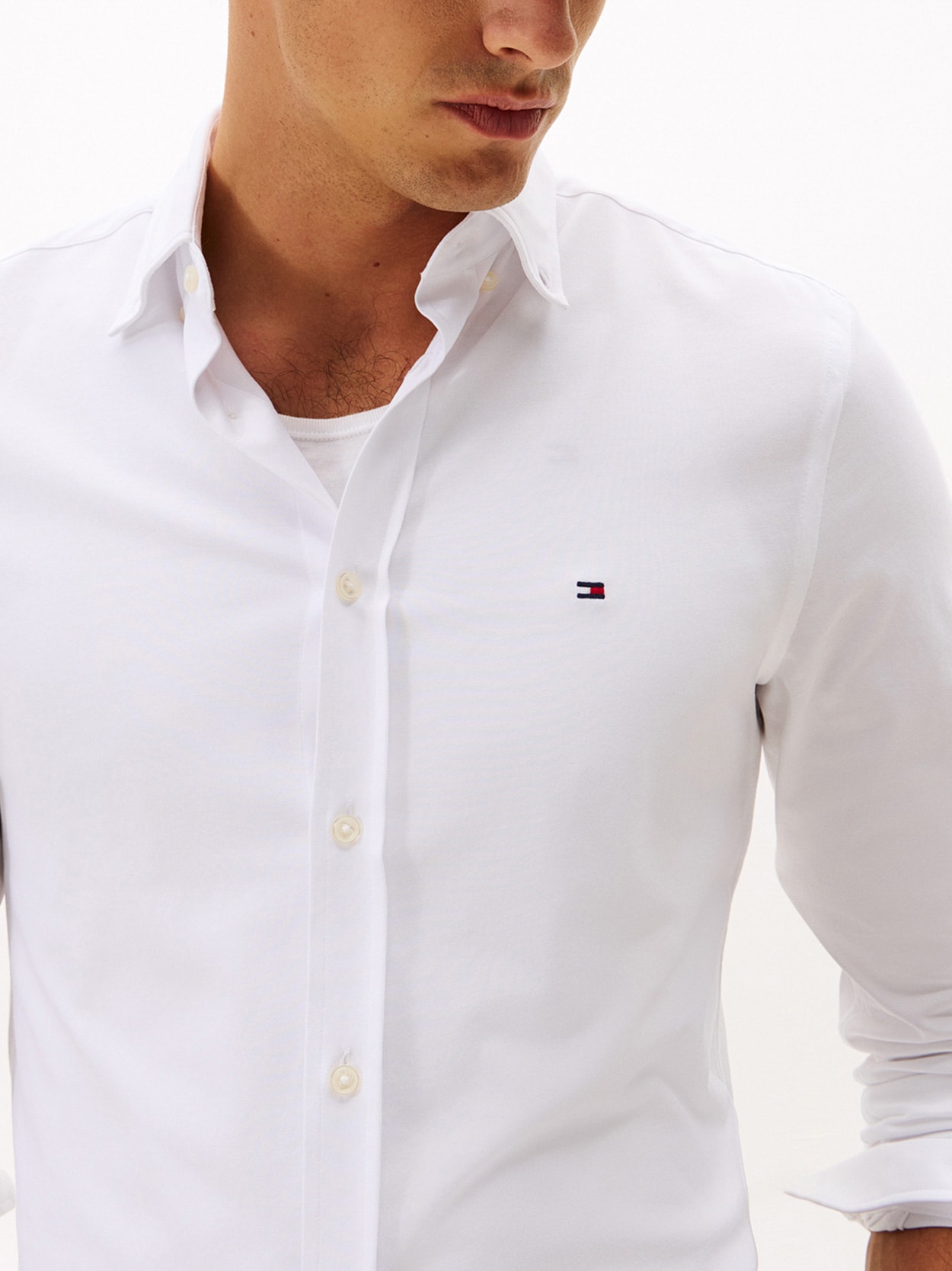 Camisa Interlock Performance Manga Longa Slim