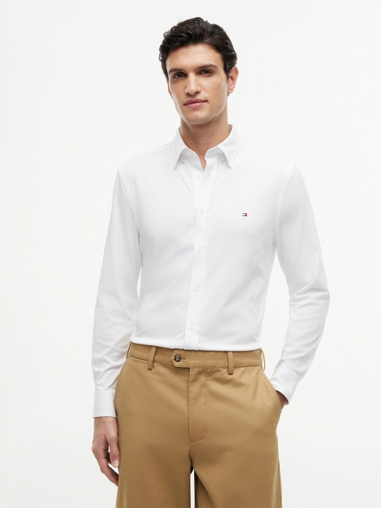 Camisa Interlock Performance Manga Longa Slim