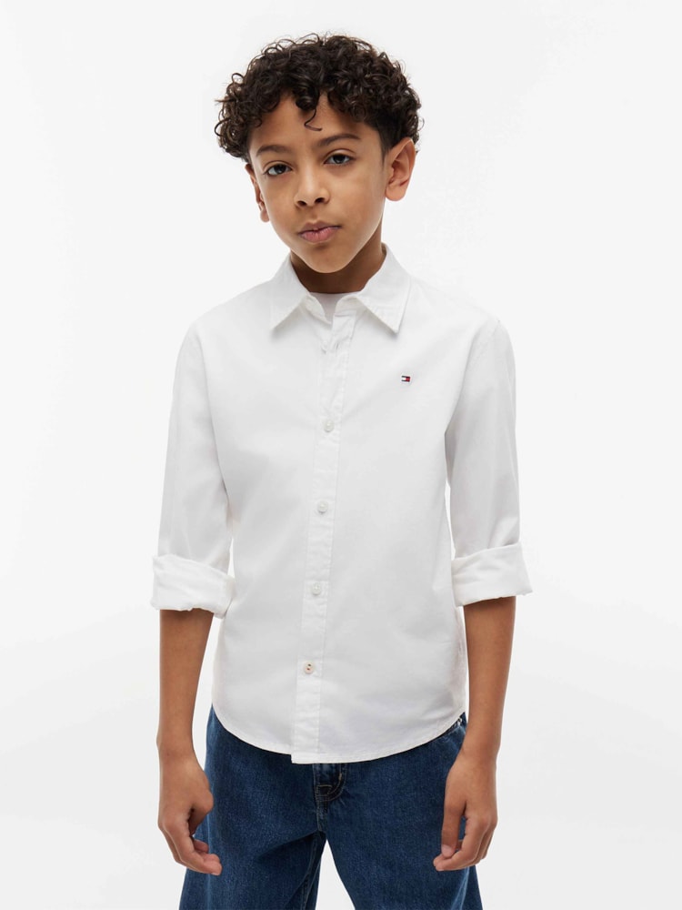 Camisa Liso com Elastano Popeline