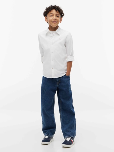 Camisa Liso com Elastano Popeline