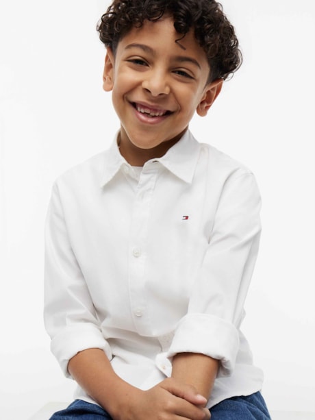 Camisa Liso com Elastano Popeline