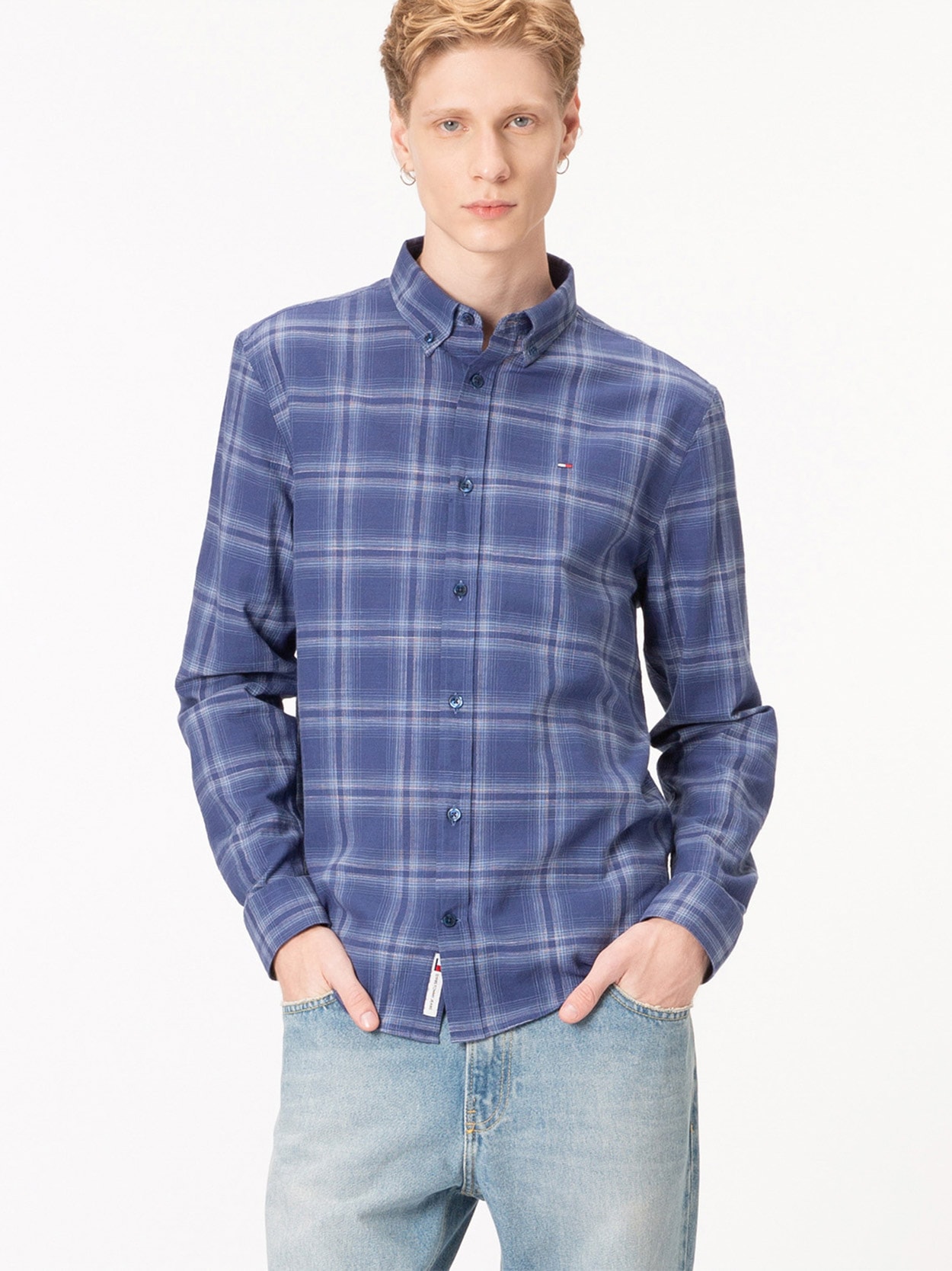 Camisa Manga Longa Regular com Logo Bordado