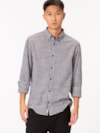 Camisa Manga Longa Regular com Logo Bordado