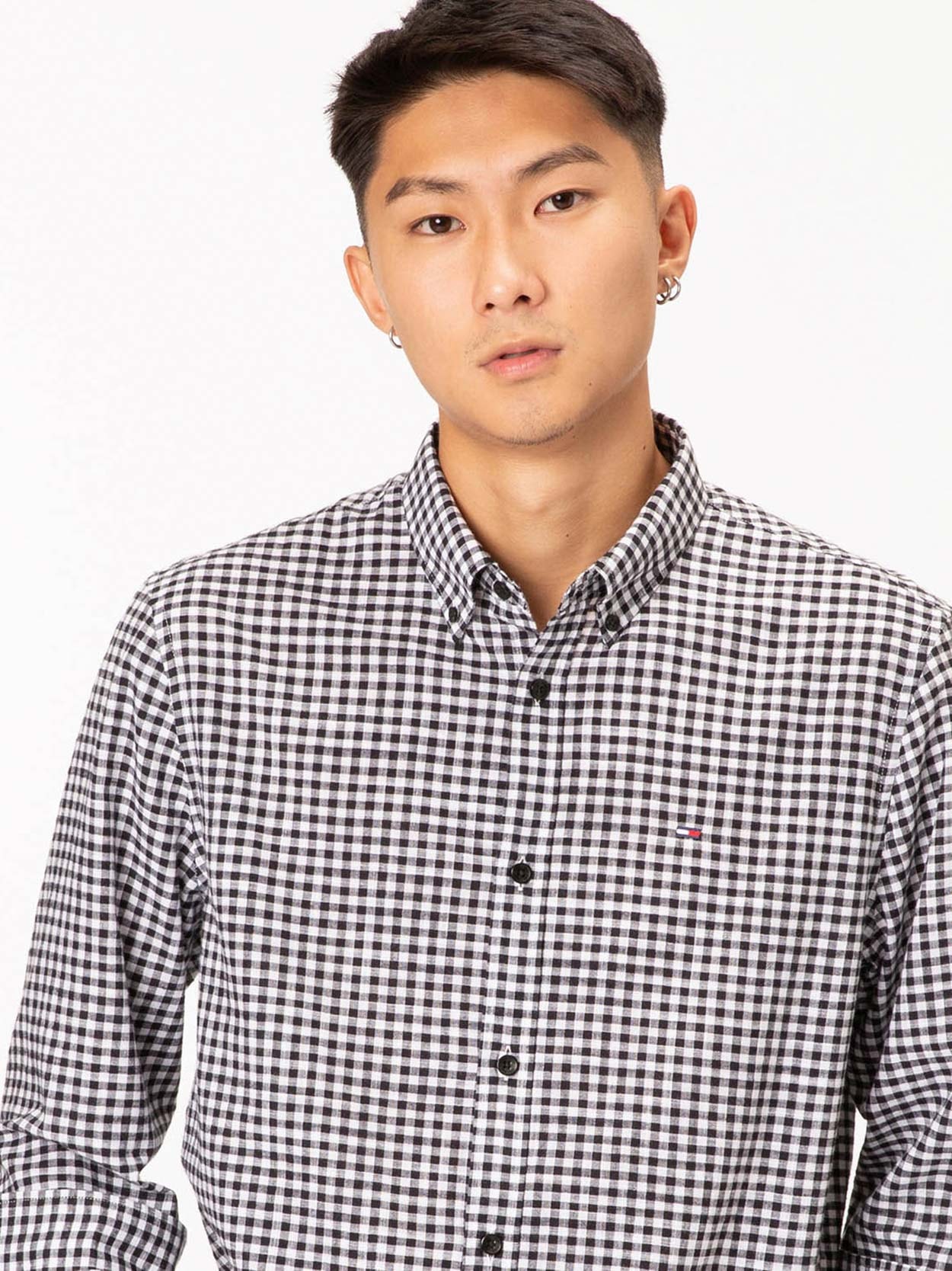 Camisa Manga Longa Regular com Logo Bordado