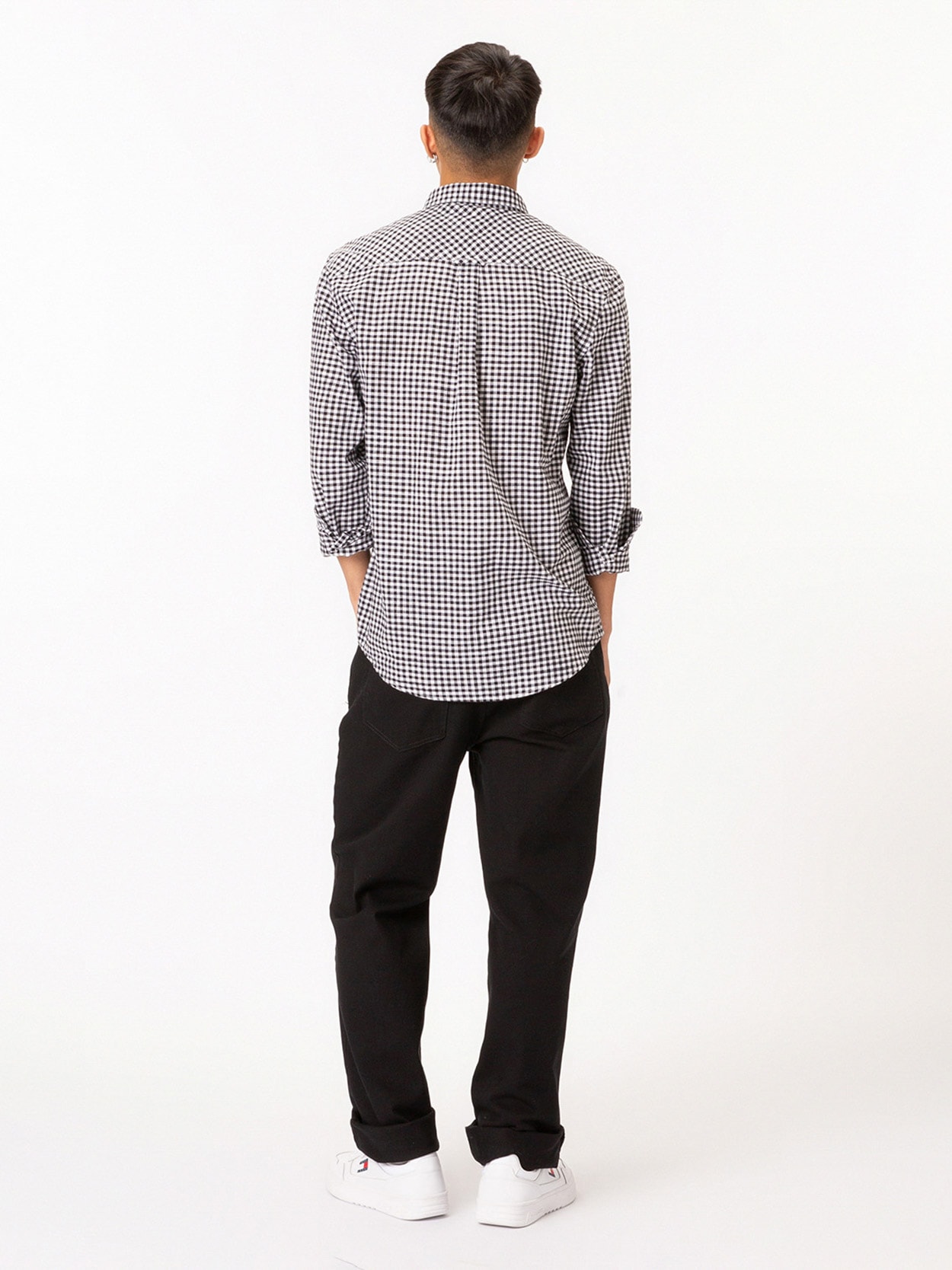 Camisa Manga Longa Regular com Logo Bordado
