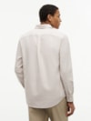 Camisa Oxford com Bordado de Bandeira de Corte Regular
