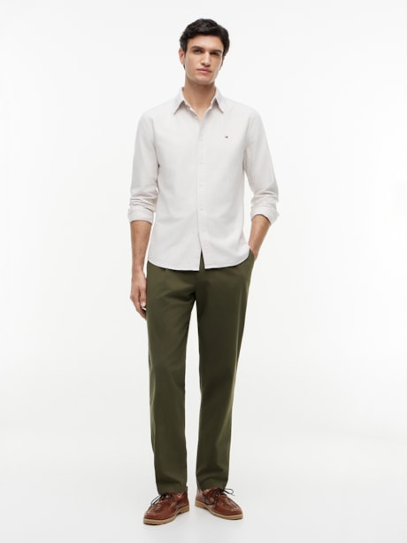 Camisa Oxford Ithaca Listrada Regular Fit