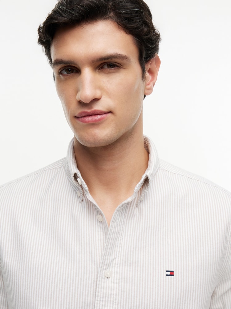 Camisa Oxford Ithaca Listrada Regular Fit