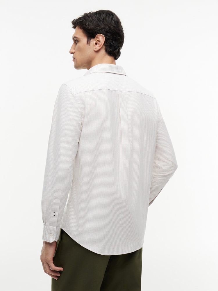 Camisa Oxford Ithaca Listrada Regular Fit