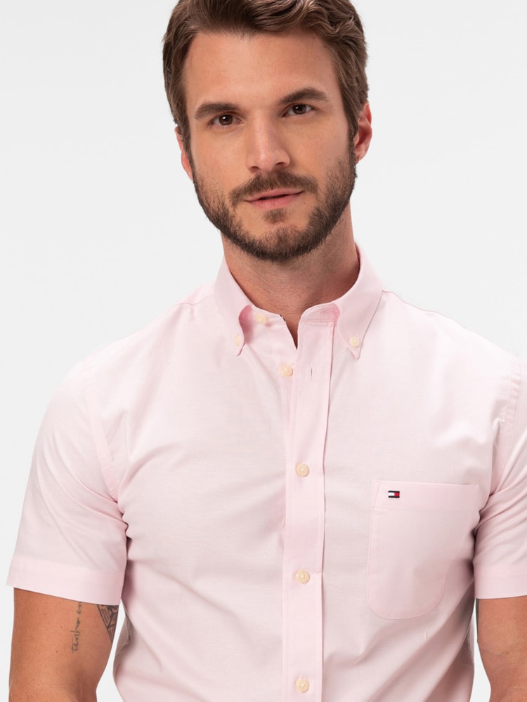 Camisa Oxford Light Manga Curta