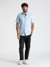 Camisa Oxford Light Manga Curta