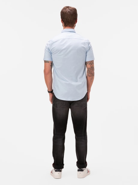 Camisa Oxford Light Manga Curta