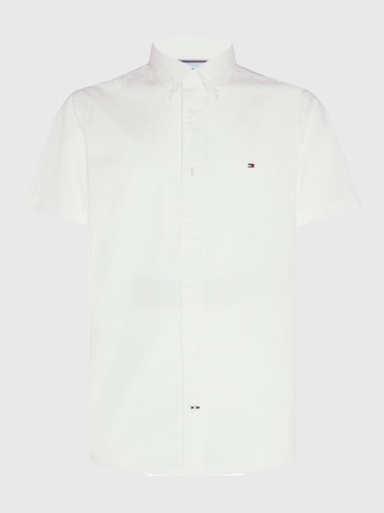 Camisa Oxford Manga Curta