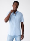 Camisa Oxford Manga Curta