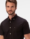 Camisa Oxford Manga Curta