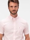 Camisa Oxford Manga Curta