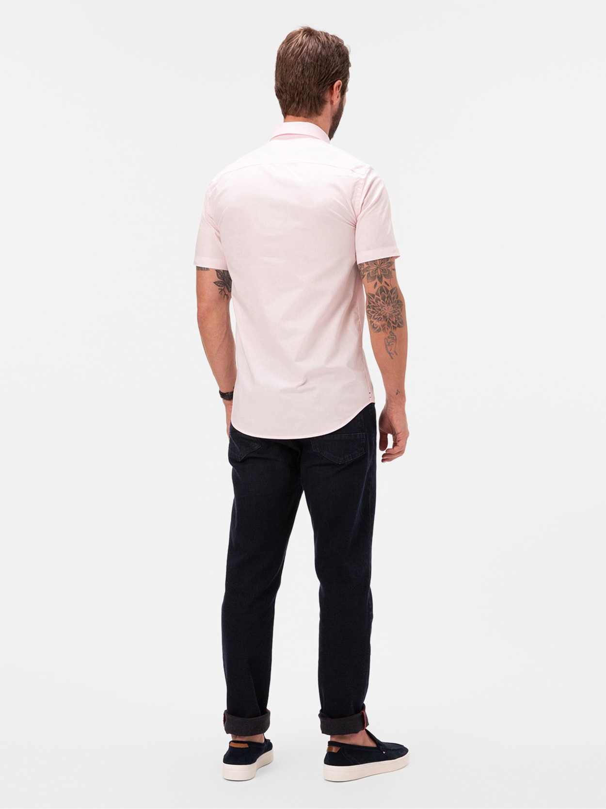 Camisa Oxford Manga Curta
