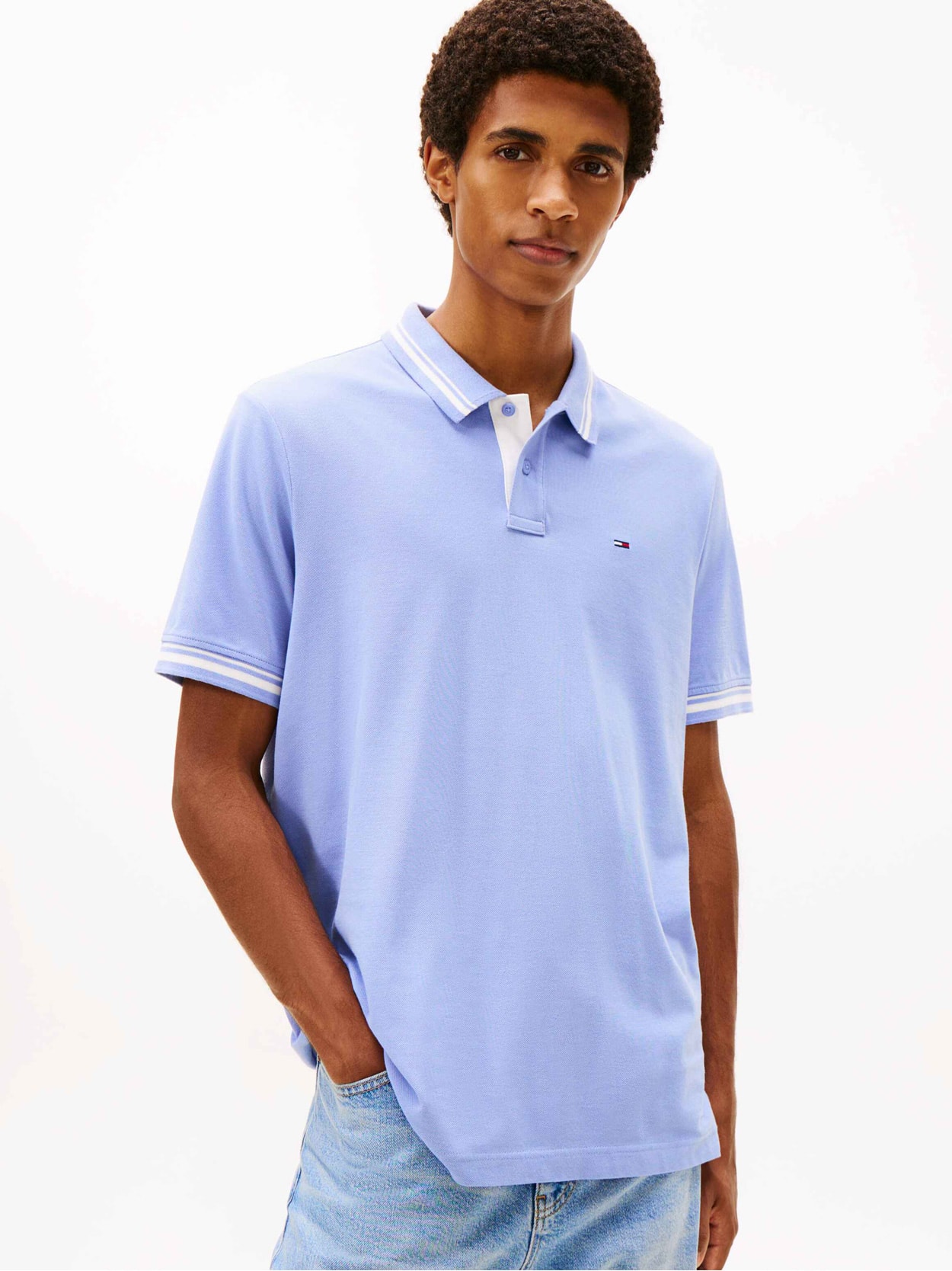 Camisa Polo Flag com Detalhes Bordados