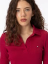 Camisa Polo Manga Comprida Canelada Slim