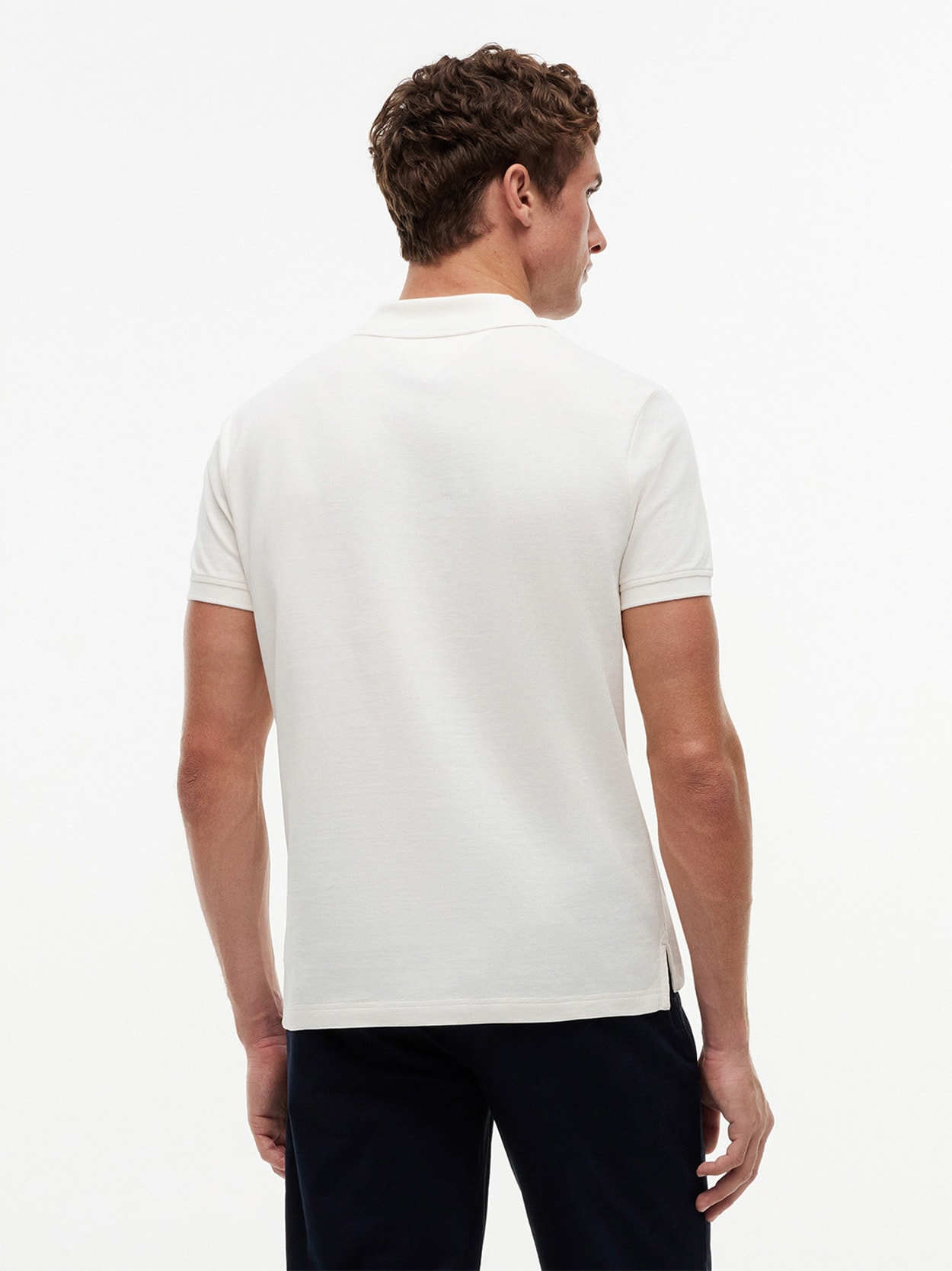 Camisa Polo Piqué Estampa no Peito Regular