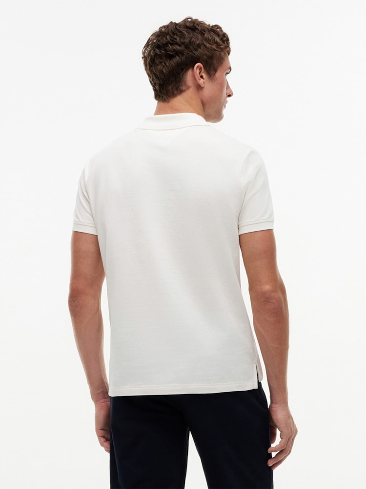 Camisa Polo Piqué Estampa no Peito Regular