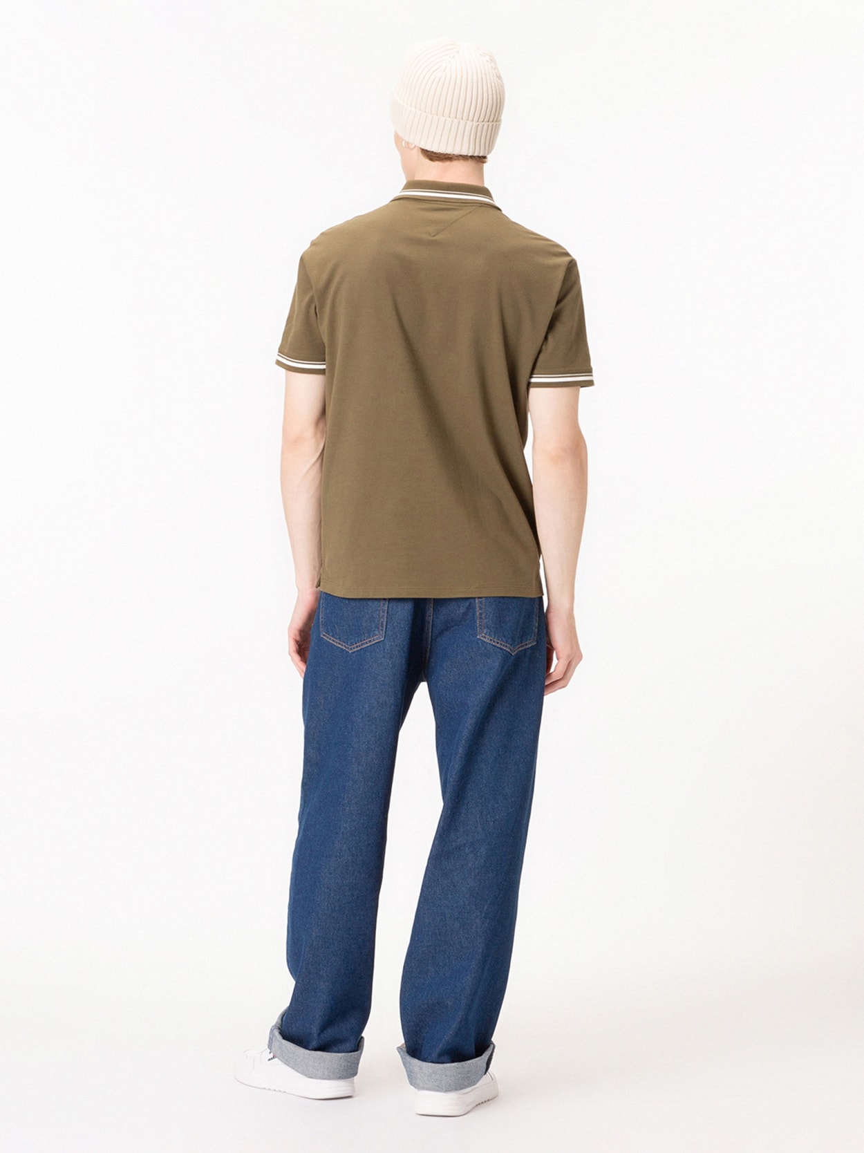 Camisa Polo Tommy Flag com Detalhes Bordados