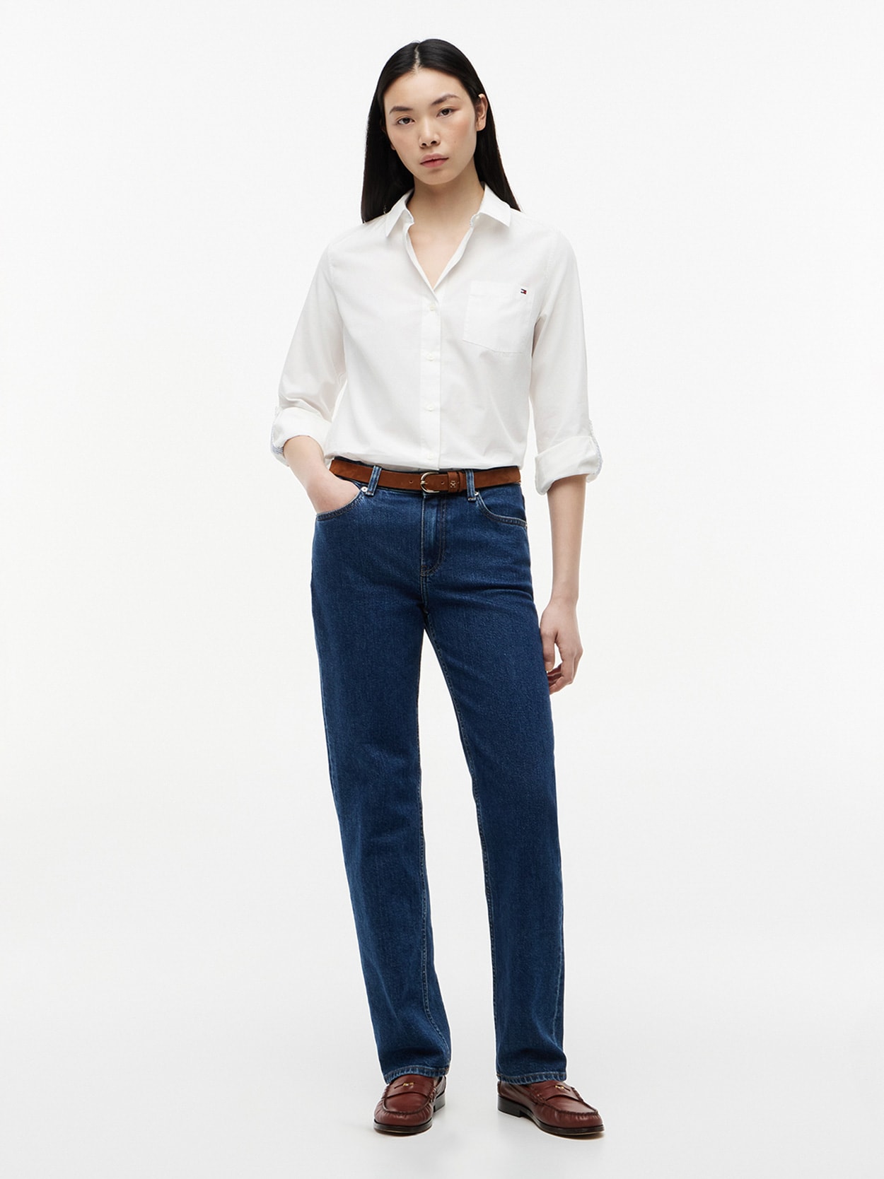 Camisa Popeline Classic Roll-Tab