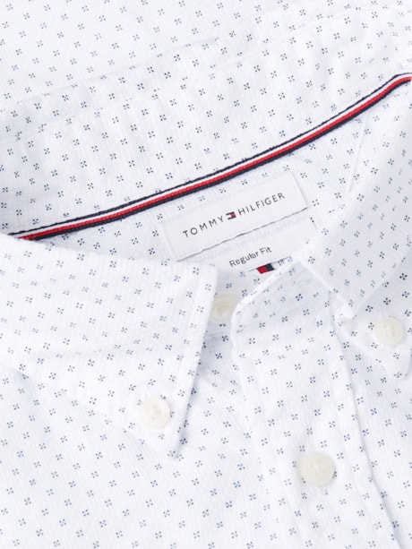 Camisa Regular Flex Popeline Mini Print