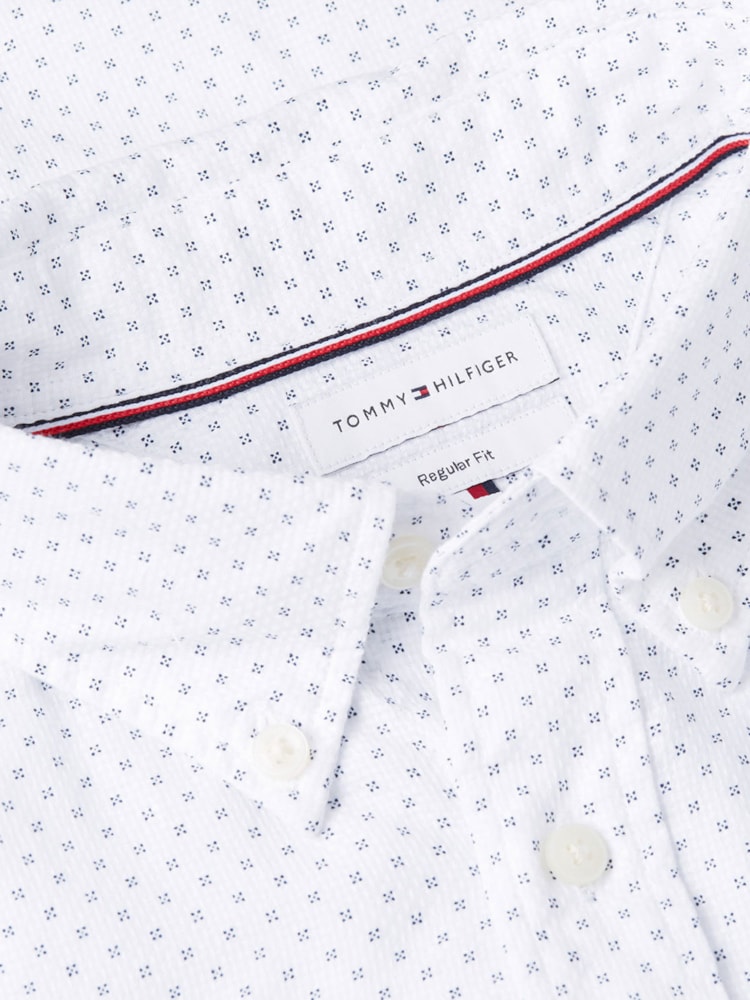 Camisa Regular Flex Popeline Mini Print