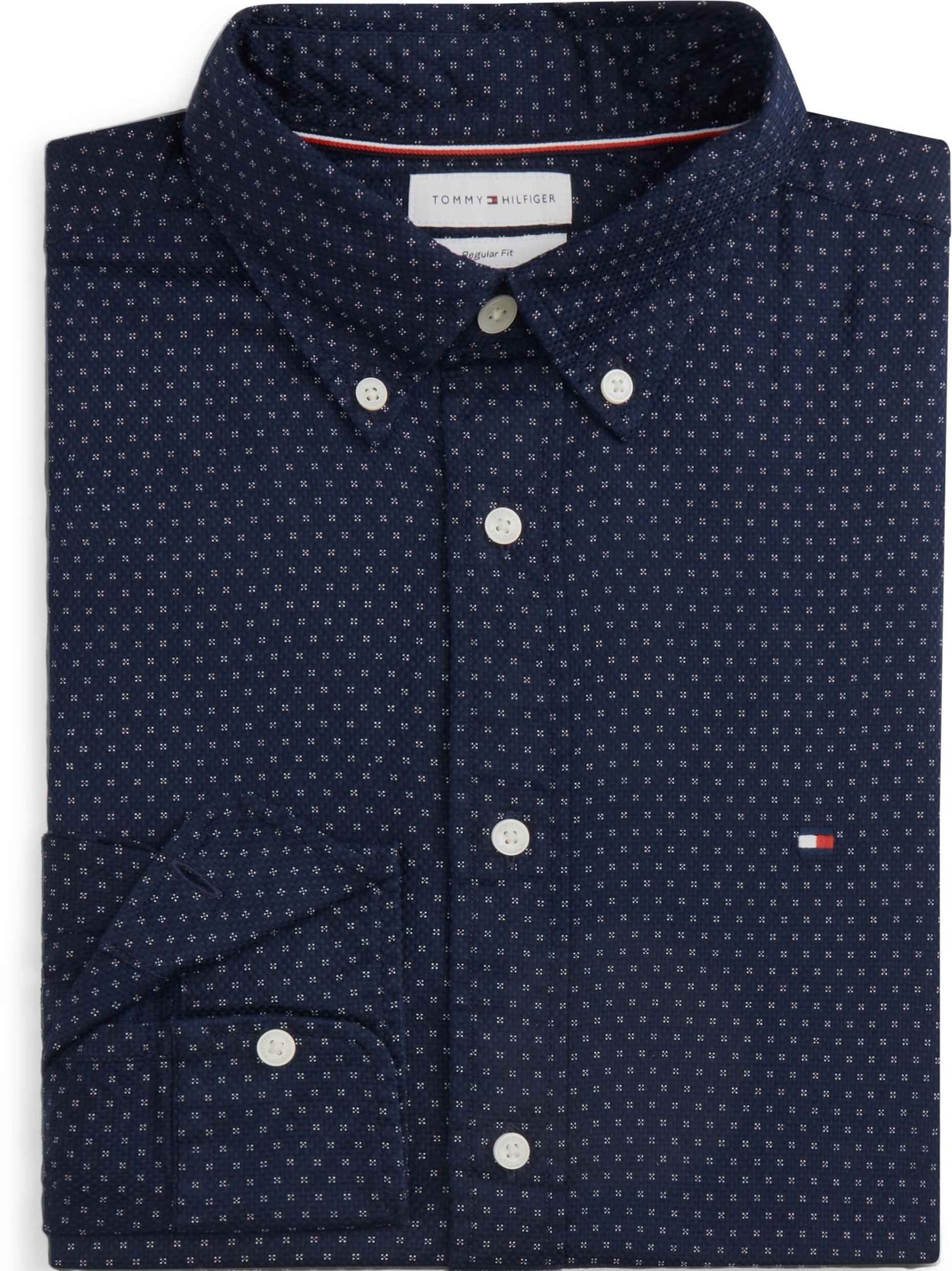Camisa Regular Flex Popeline Mini Print