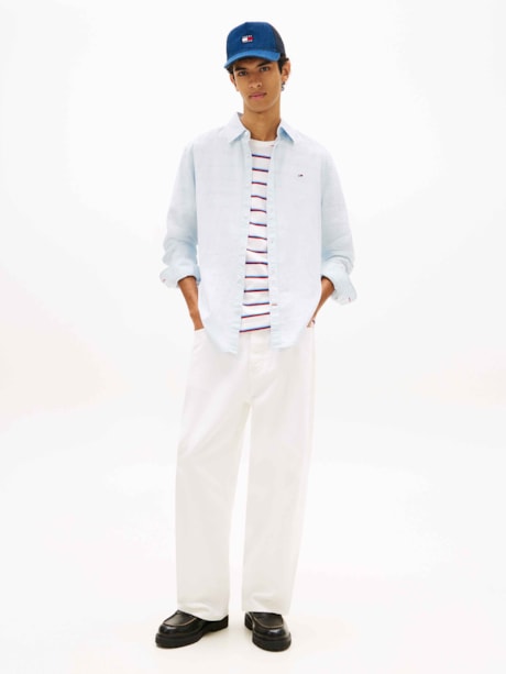 Camisa Regular Linho Mix