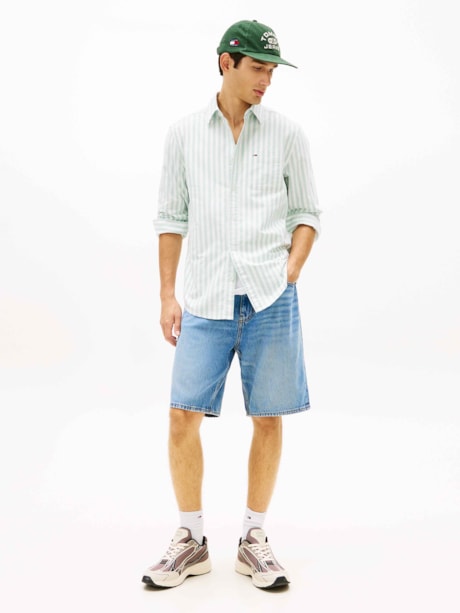 Camisa Regular Listrado Oxford
