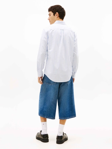 Camisa Regular Listrado Oxford