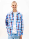 Camisa Regular Xadrez Popeline