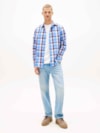 Camisa Regular Xadrez Popeline