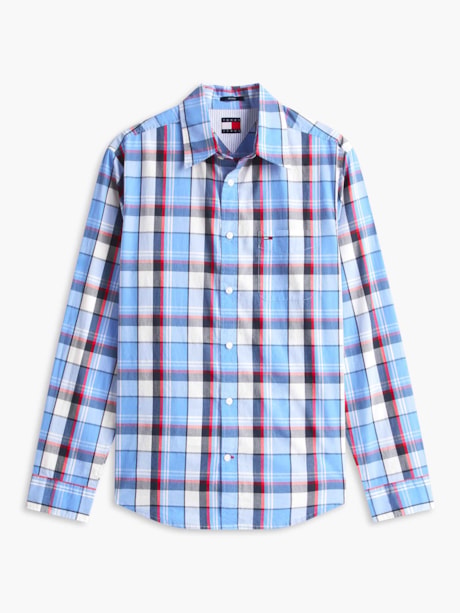 Camisa Regular Xadrez Popeline