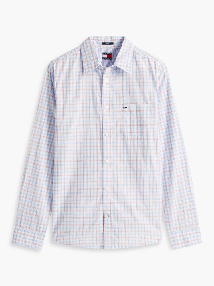 Camisa Regular Xadrez Popeline